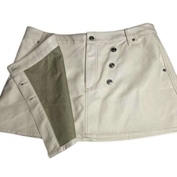 Free People/We The Free Wynne Vegan Leather Skirt Size EU 32 - US Large - Picture 6 of 14